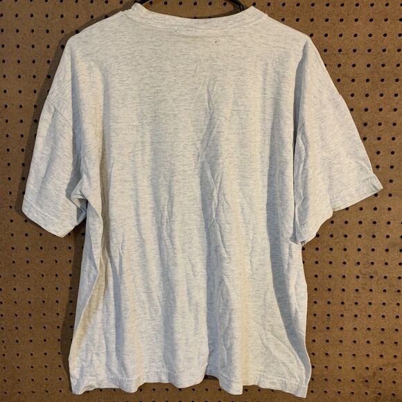 Vintage T-Shirt Tee Short Sleeve Cotton Jeep Large Flawed Grunge - Picture 6 of 6